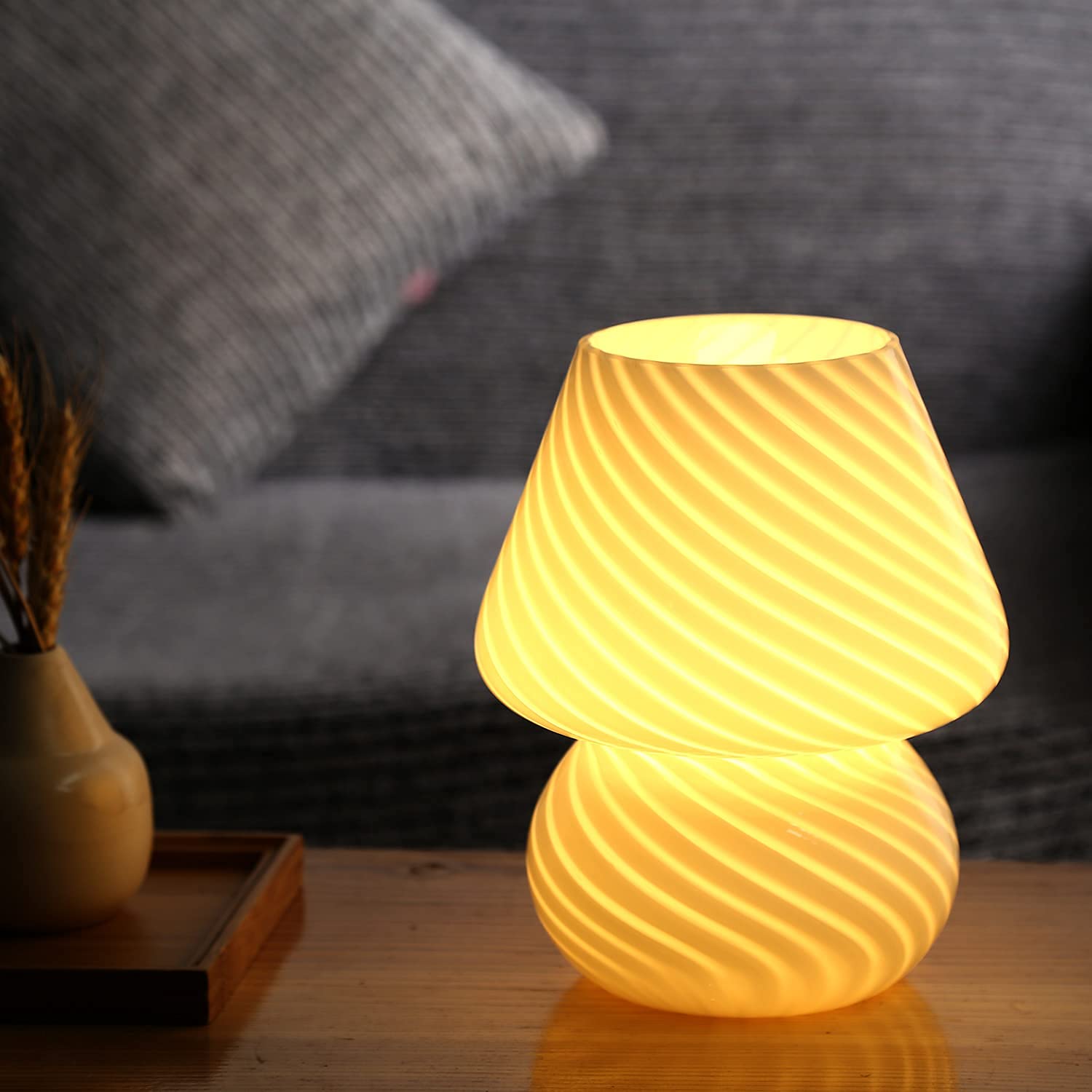 Mushroom Glass Lamp