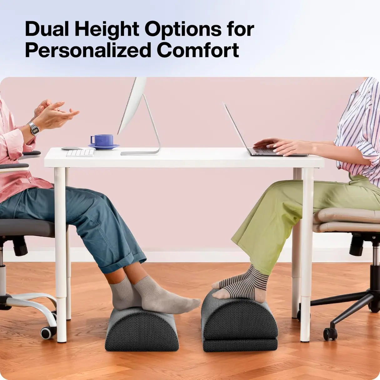 Slumblr® Adjustable Memory Foam Desk Footrest Slumblr
