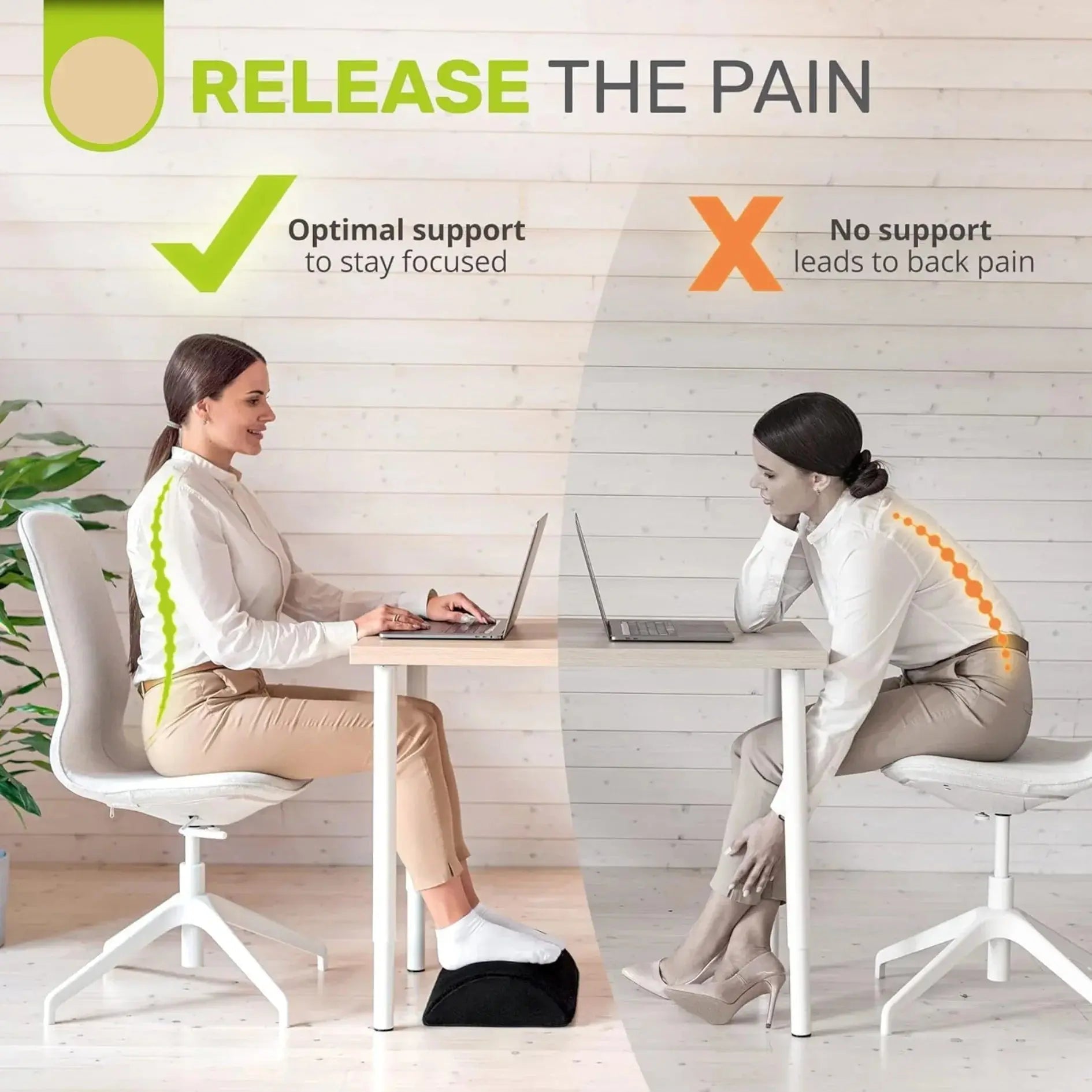 Slumblr® Adjustable Under-Desk Comfort Rest Cushion Slumblr