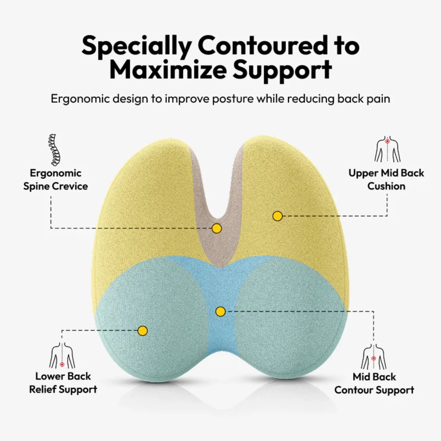 Slumblr® Lumbar Pillow Chair Slumblr