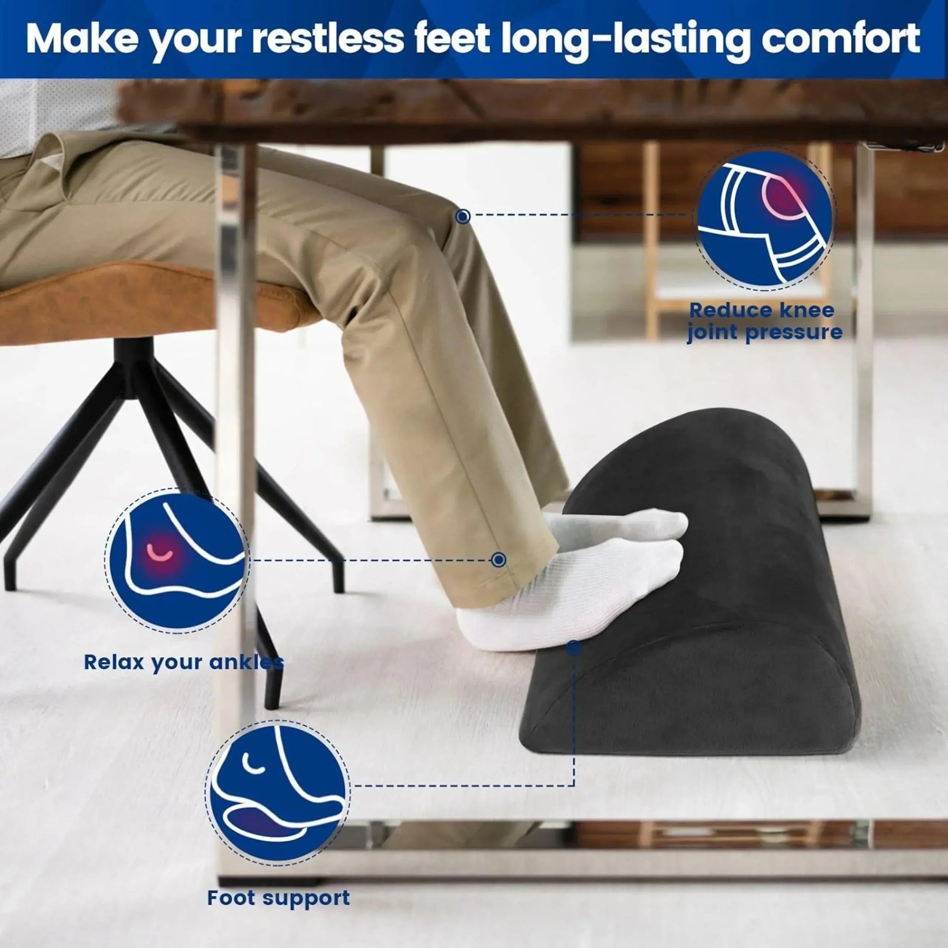 Slumblr® Ergonomic Foot Rest for Office & Home Slumblr