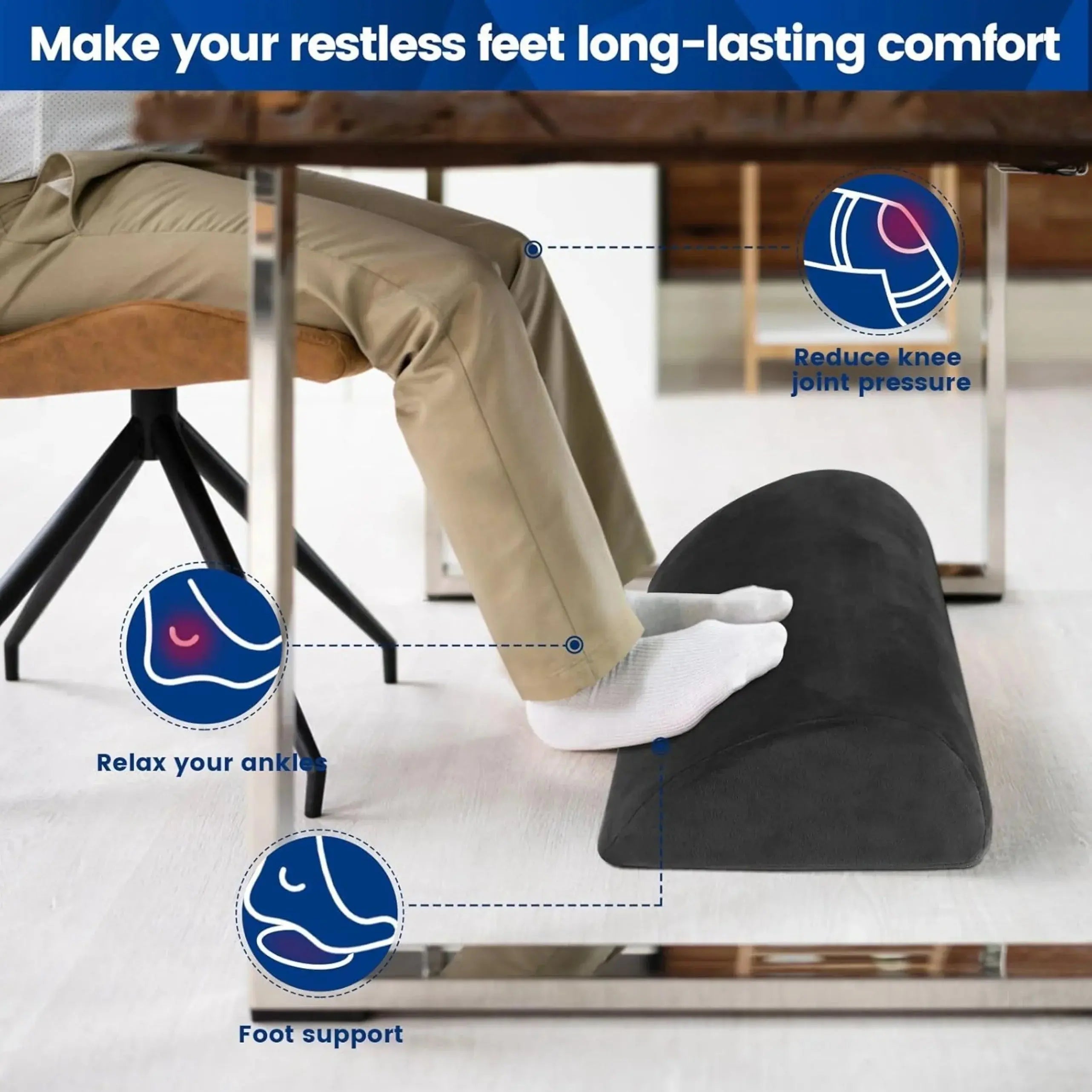 Slumblr® Ergonomic Foot Rest for Office & Home Slumblr
