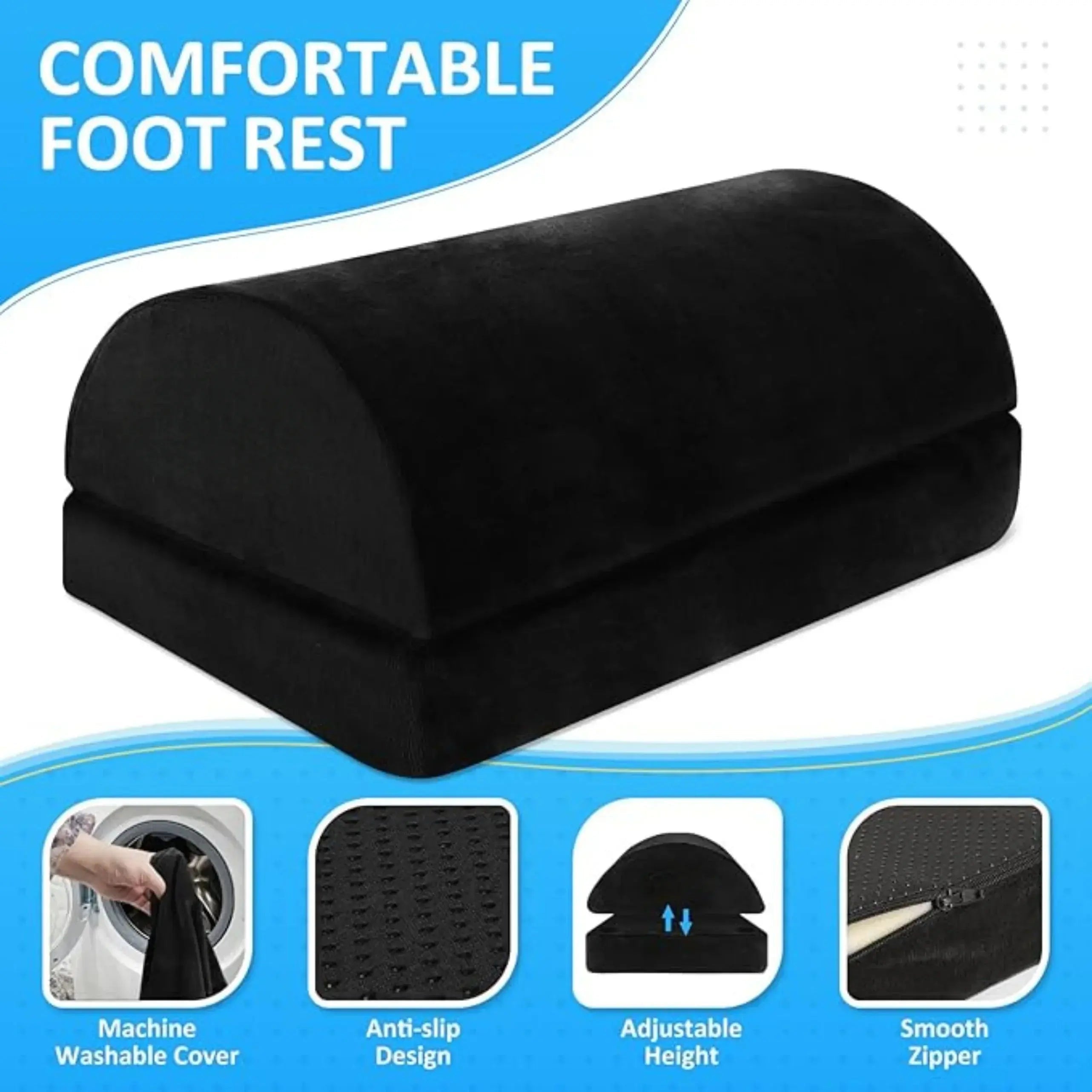 Slumblr® Adjustable Ergonomic Under-Desk Footrest Slumblr