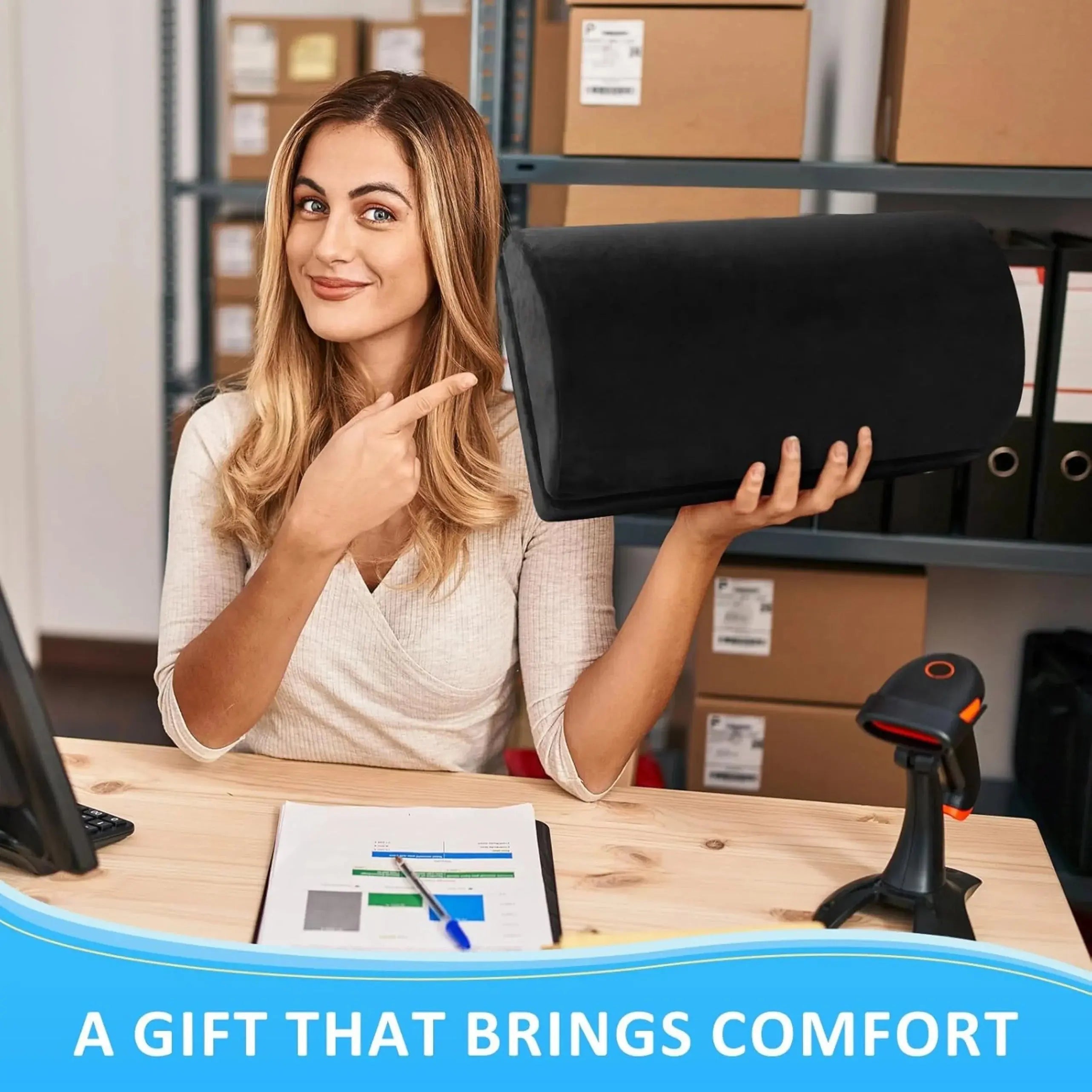 Slumblr® Adjustable Ergonomic Under-Desk Footrest Slumblr