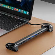10-in-1 HUB Expandable Hub 3.0 Laptop Docking Station Desktop Stand with Type-C and Thunderbolt 4 for USB Ports and Ethernet