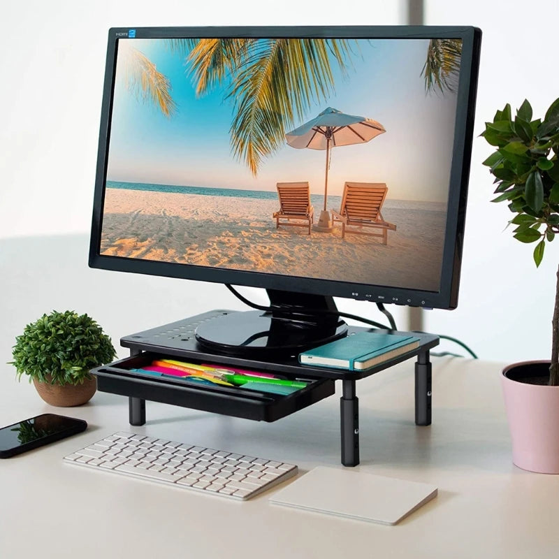 Computer Stand Stand Riser Desk Printer Stand Countertop Adjustable Height Screen Stand Riser Dropship