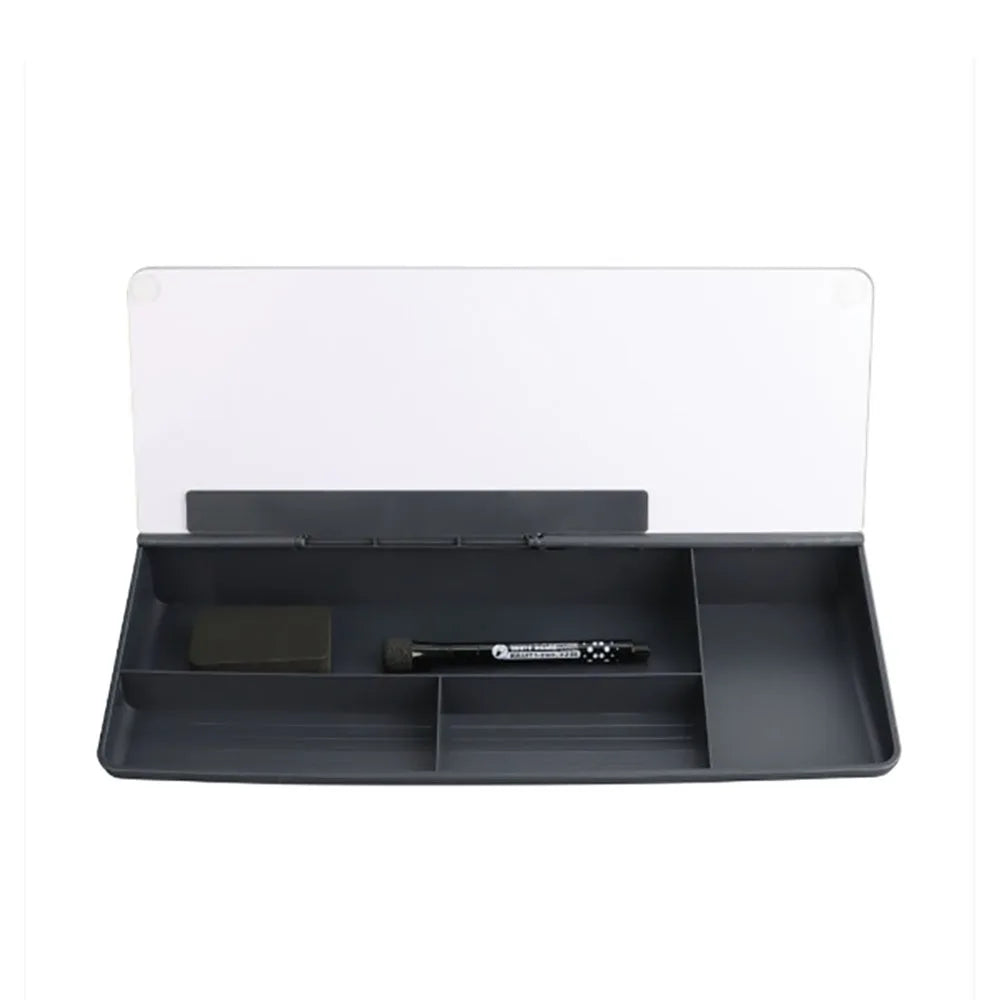 Hot Glass Desk Whiteboard Plastic Tempered Storage Whiteboard Household With Storage Message Board Home Office