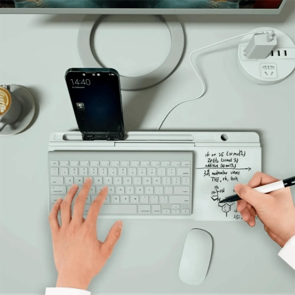 Hot Glass Desk Whiteboard Plastic Tempered Storage Whiteboard Household With Storage Message Board Home Office