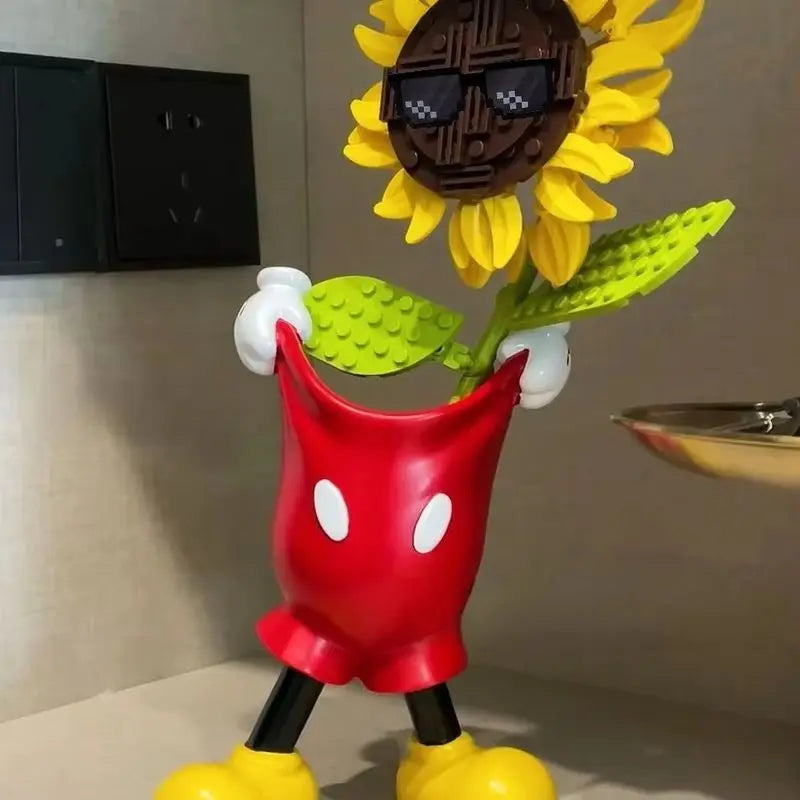 *Kawaii Mickey Glove Pen Holder Anime Cute Cartoon Pencil Stationery Desktop Decoration Student Pen Holder Christmas Gift