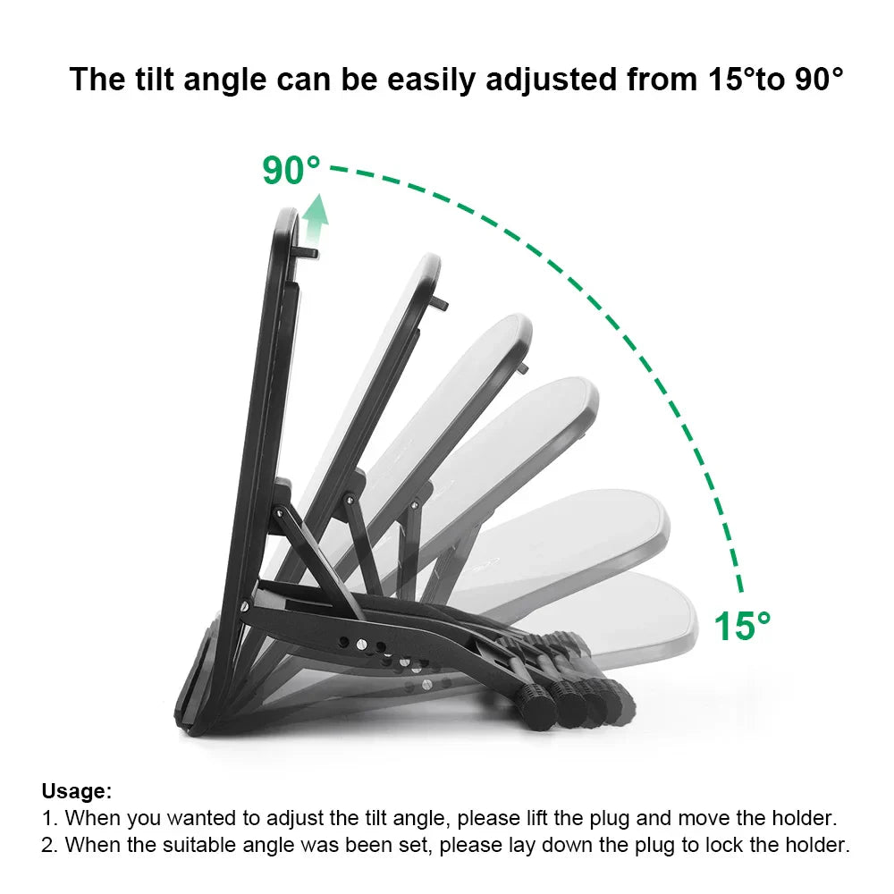 Adjustable Stand Folding for 10-22 Inches Drawing Tablet Display Parblo PR100, Portable Support for Graphic Tablet/Laptop/Ipad