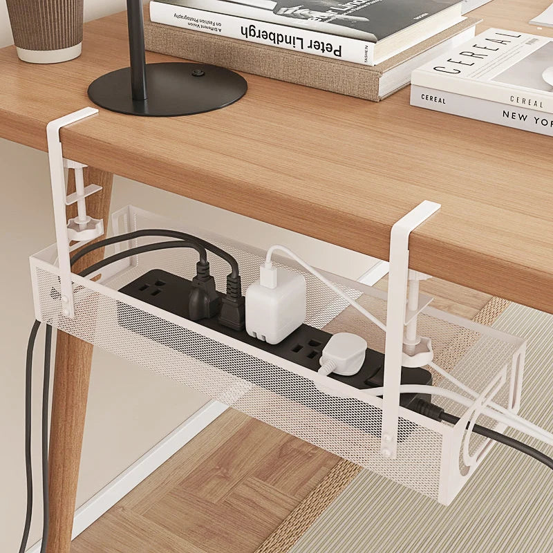 Office Desk Cable Management under Desk Wire Storage Ra Soet Organizer Cable Organizer Iron Material Wire Storage Box