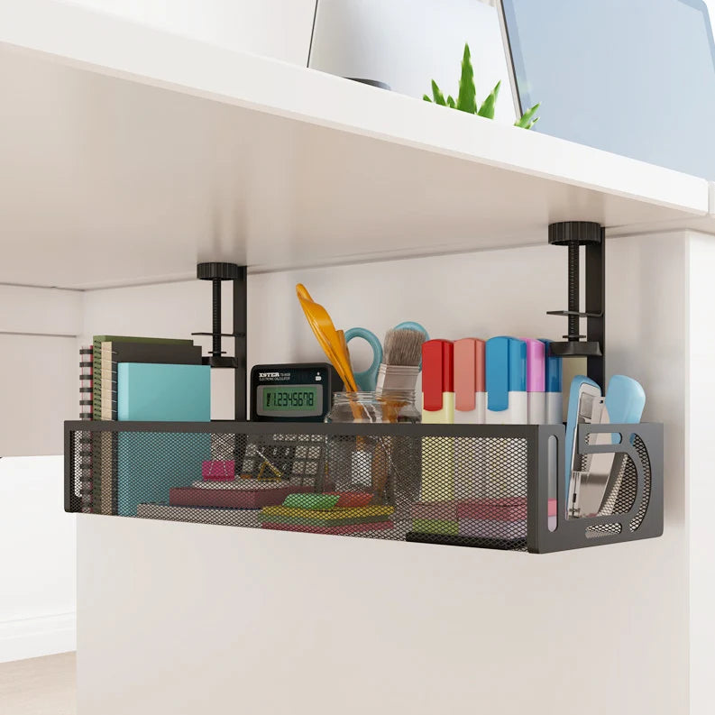 Office Desk Cable Management under Desk Wire Storage Ra Soet Organizer Cable Organizer Iron Material Wire Storage Box
