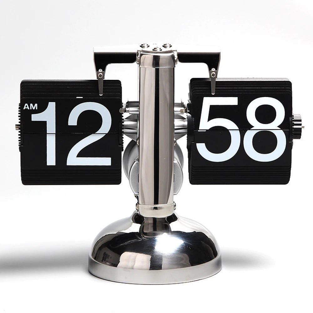 Automatically Page Turning Flipping Clock for Modern Home Office Decoration. Full of Sense of Technology