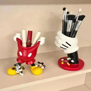 *Kawaii Mickey Glove Pen Holder Anime Cute Cartoon Pencil Stationery Desktop Decoration Student Pen Holder Christmas Gift