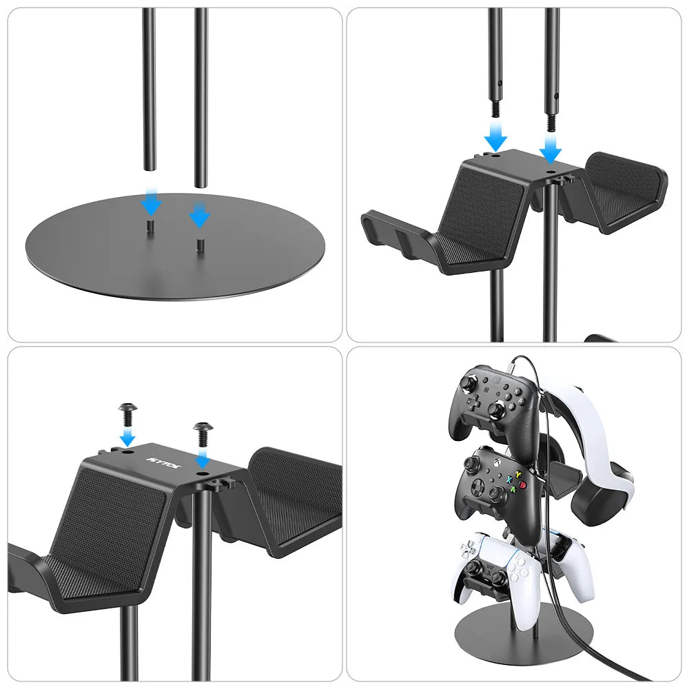 2025 PS3 PS4 PS5 Game Controller Holder Rack Gamepad Handle Bracket Display for Xbox Series S X Headphone Accessories