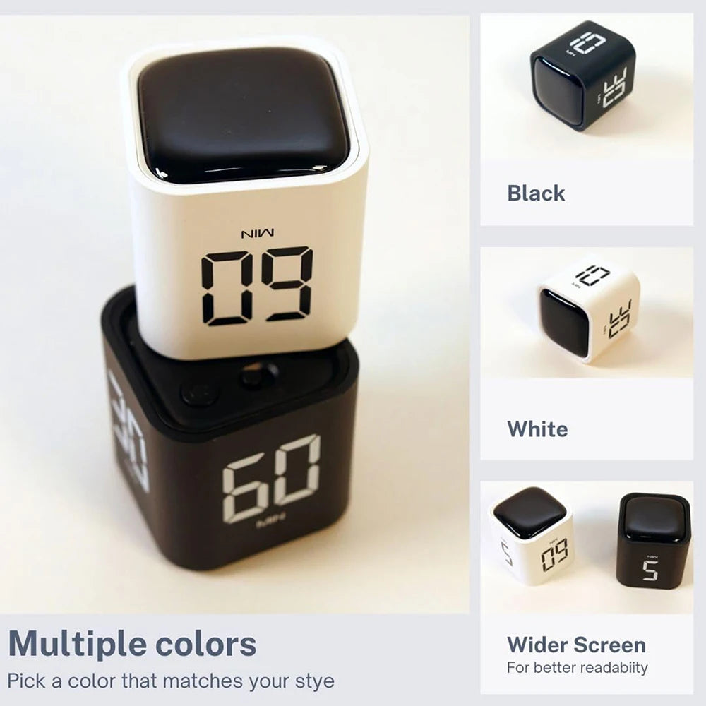 5/10/30/60min & Countdown Digital Cube Pomodoro Timer Productivity Timer kitchen Timer Desk Timer 5/10/30/60min & Countdown