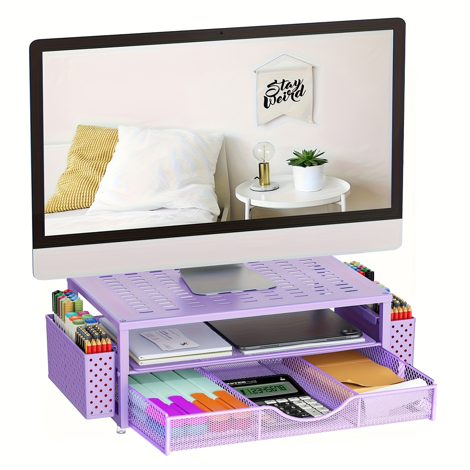 2-Tier Computer Monitor Stand Riser