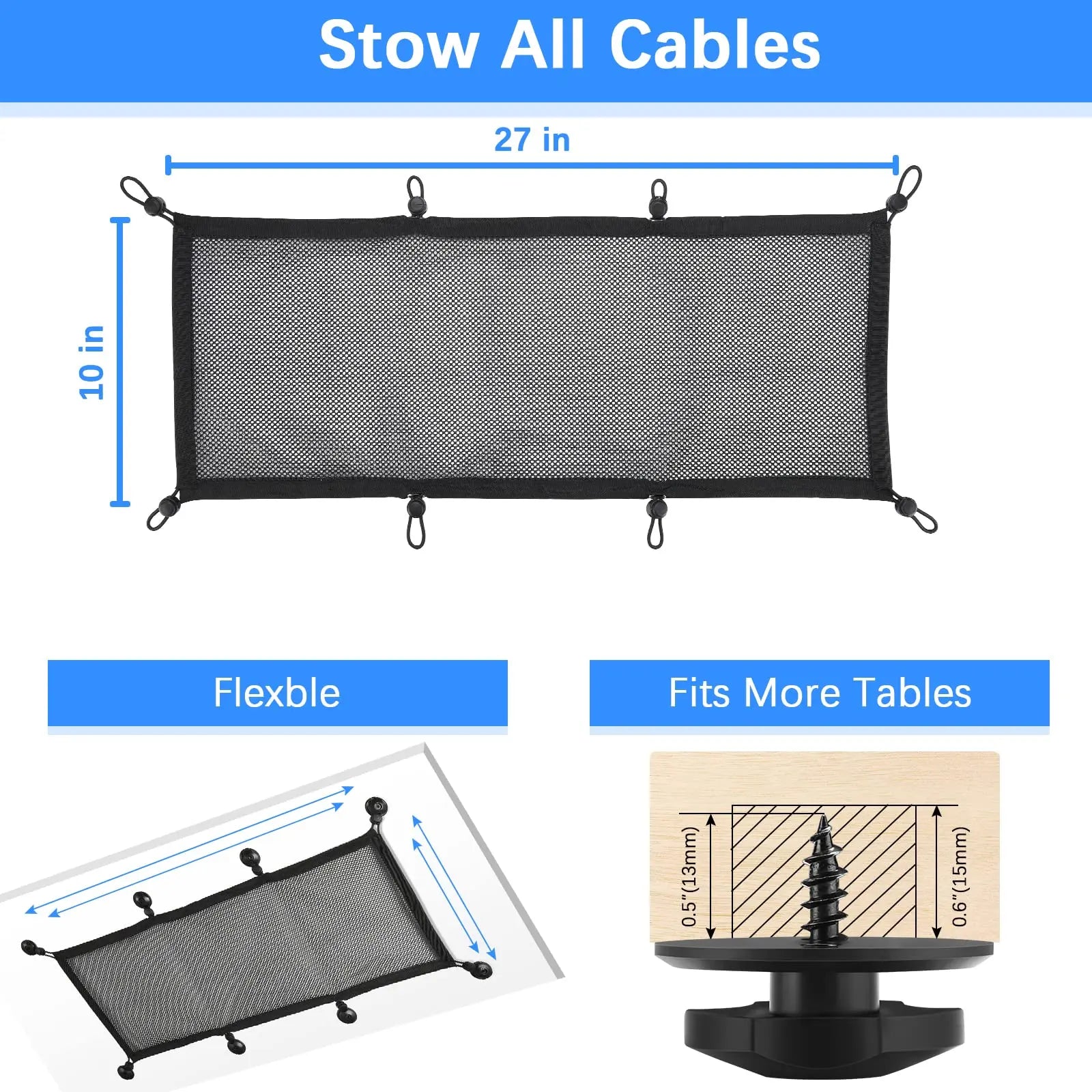 Goodinary® Desk Cable Net - Goodinary