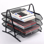 Desk Paper Organizer with Sliding Trays