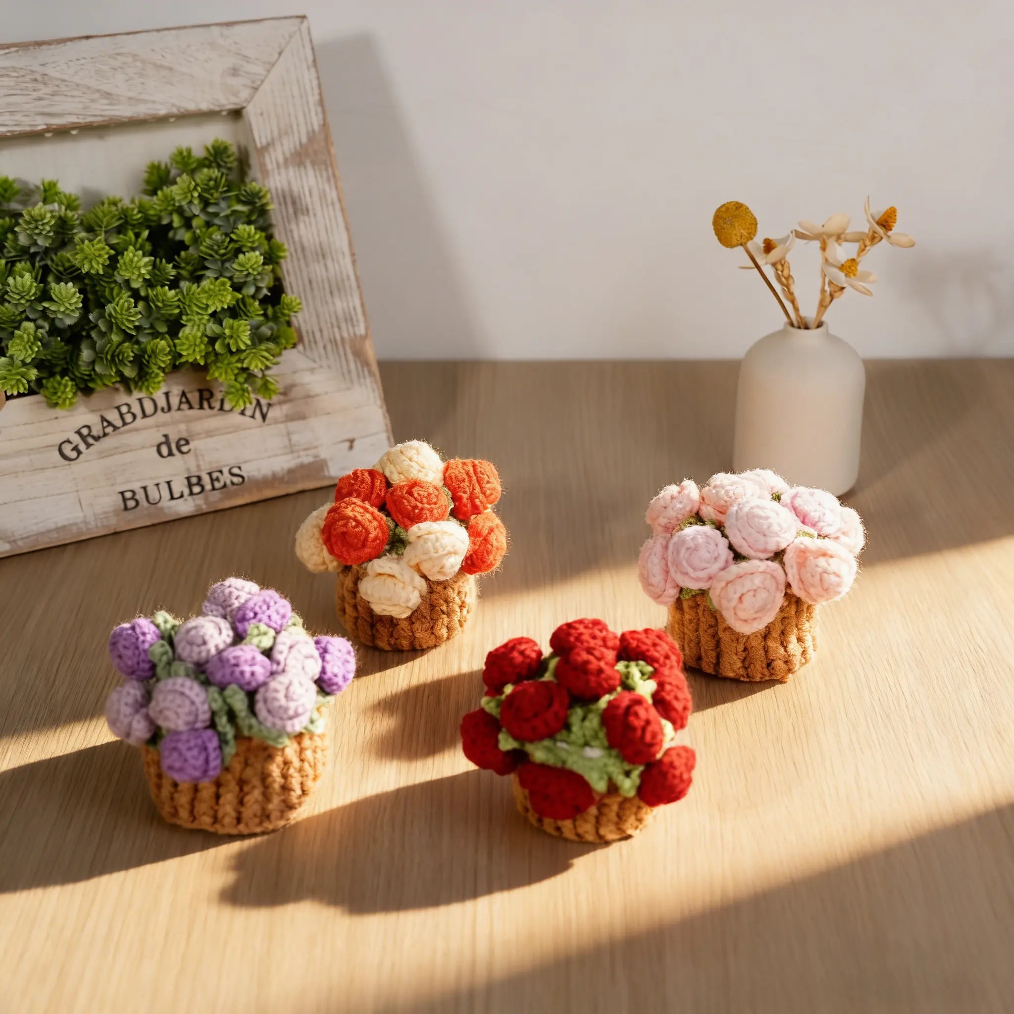 Crochet Rose Coasters