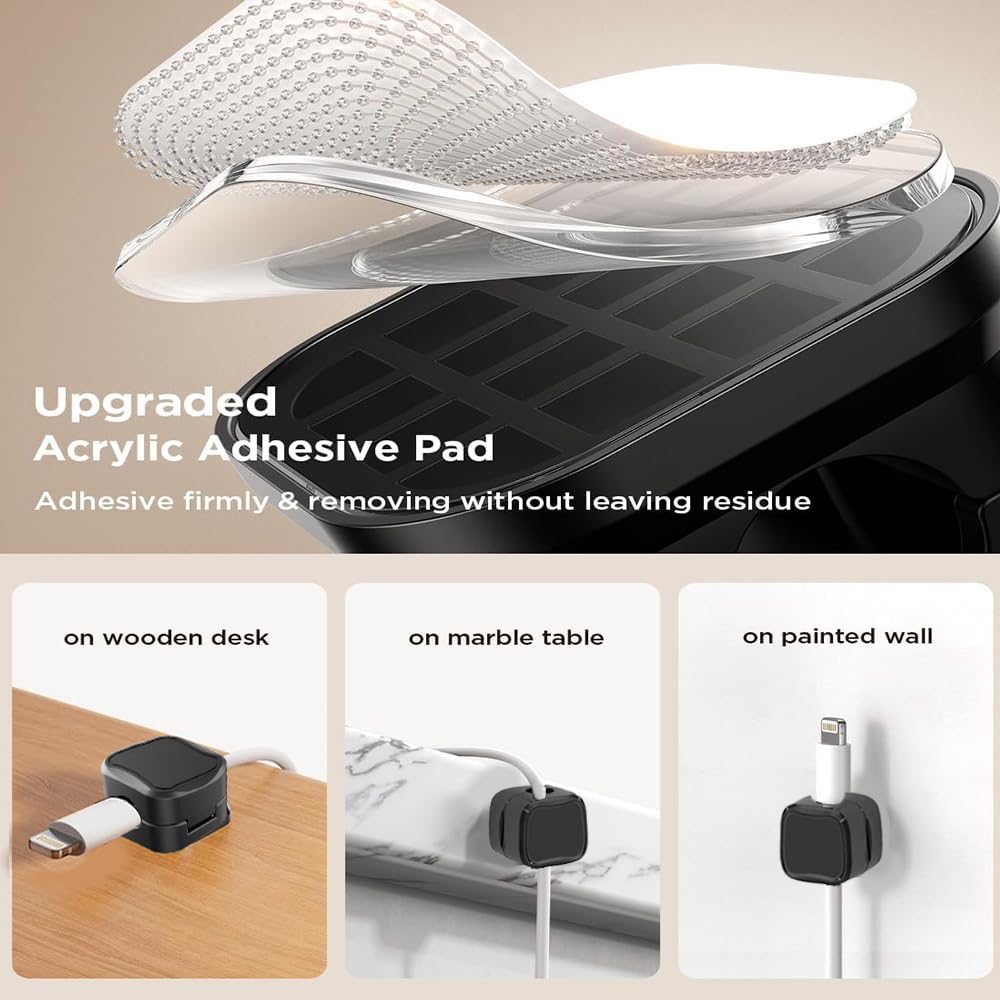 Magnetic Cable Clips (3Pcs)