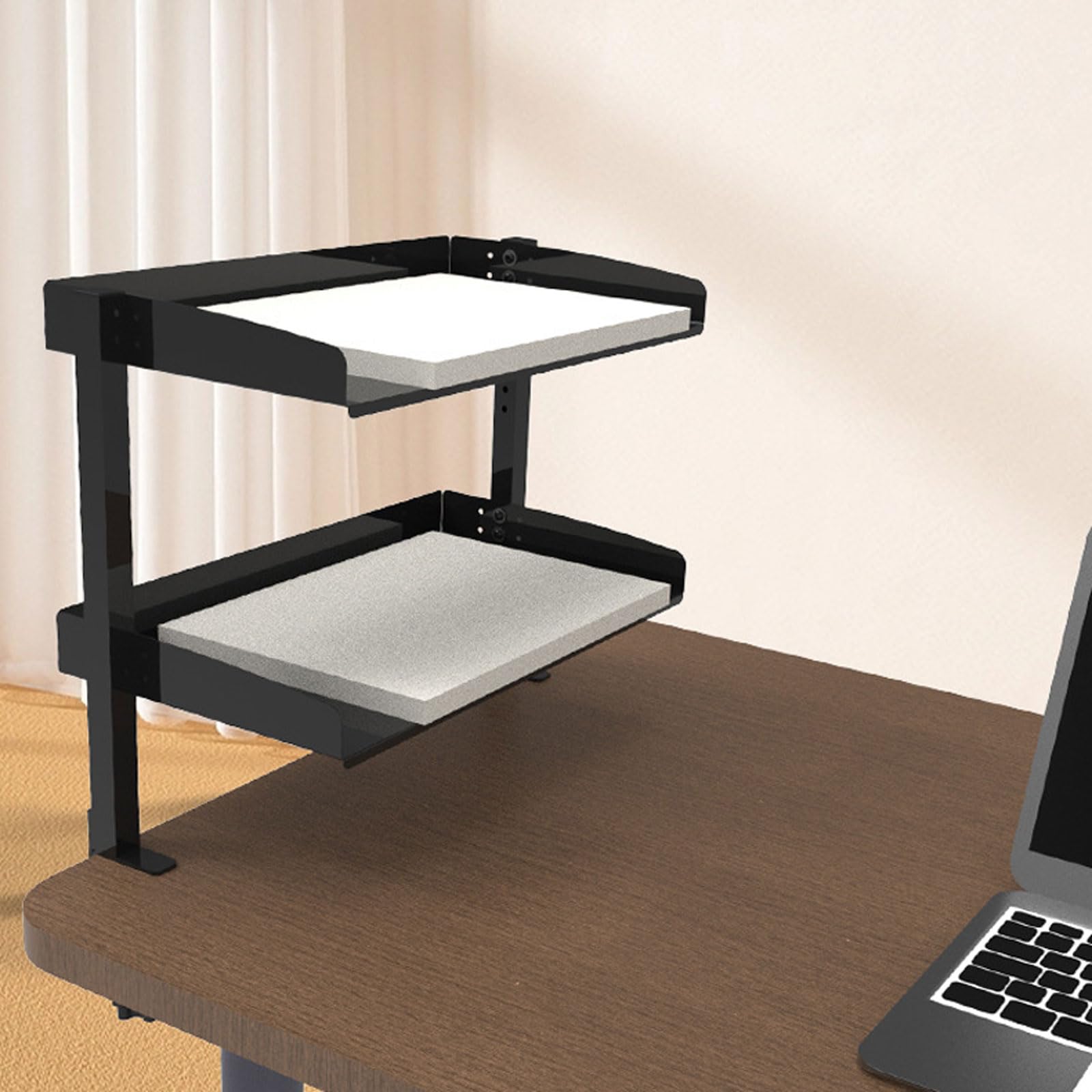 Clamp On Desk Shelf 2-Tier