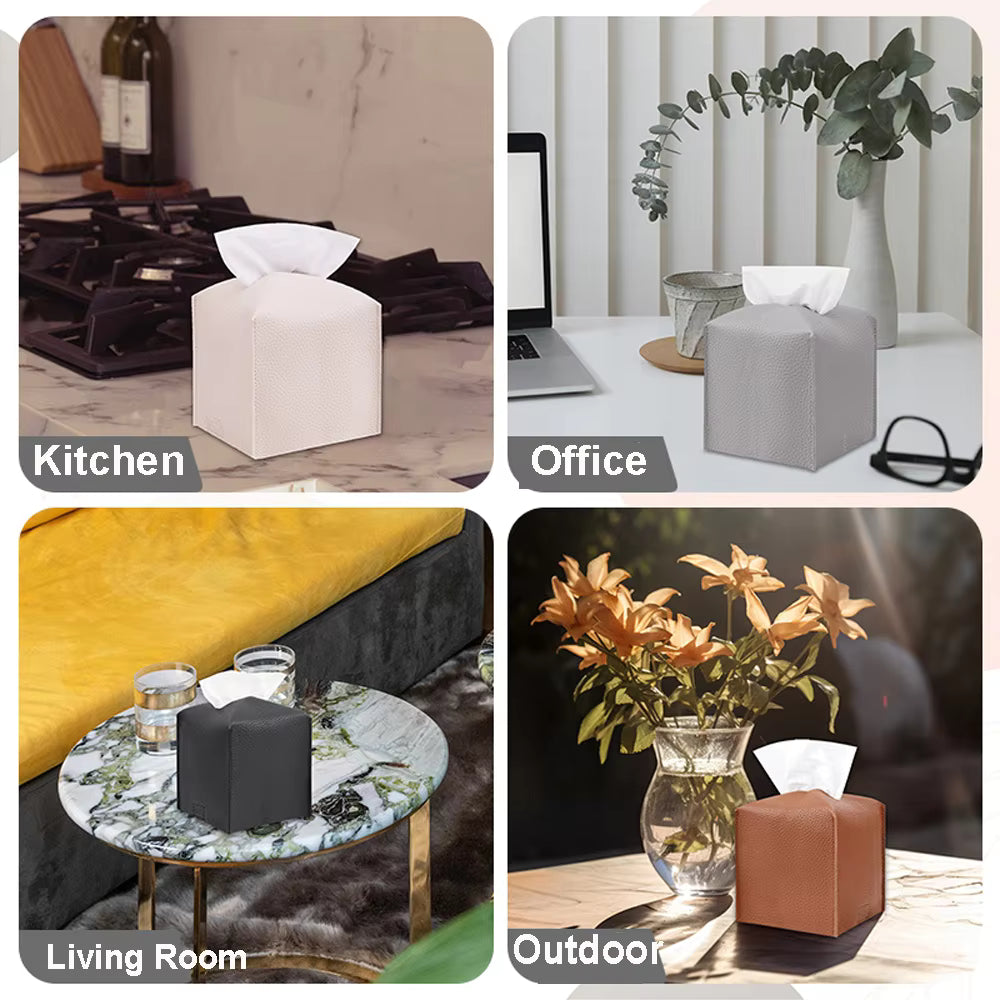 Leather Tissue Holder
