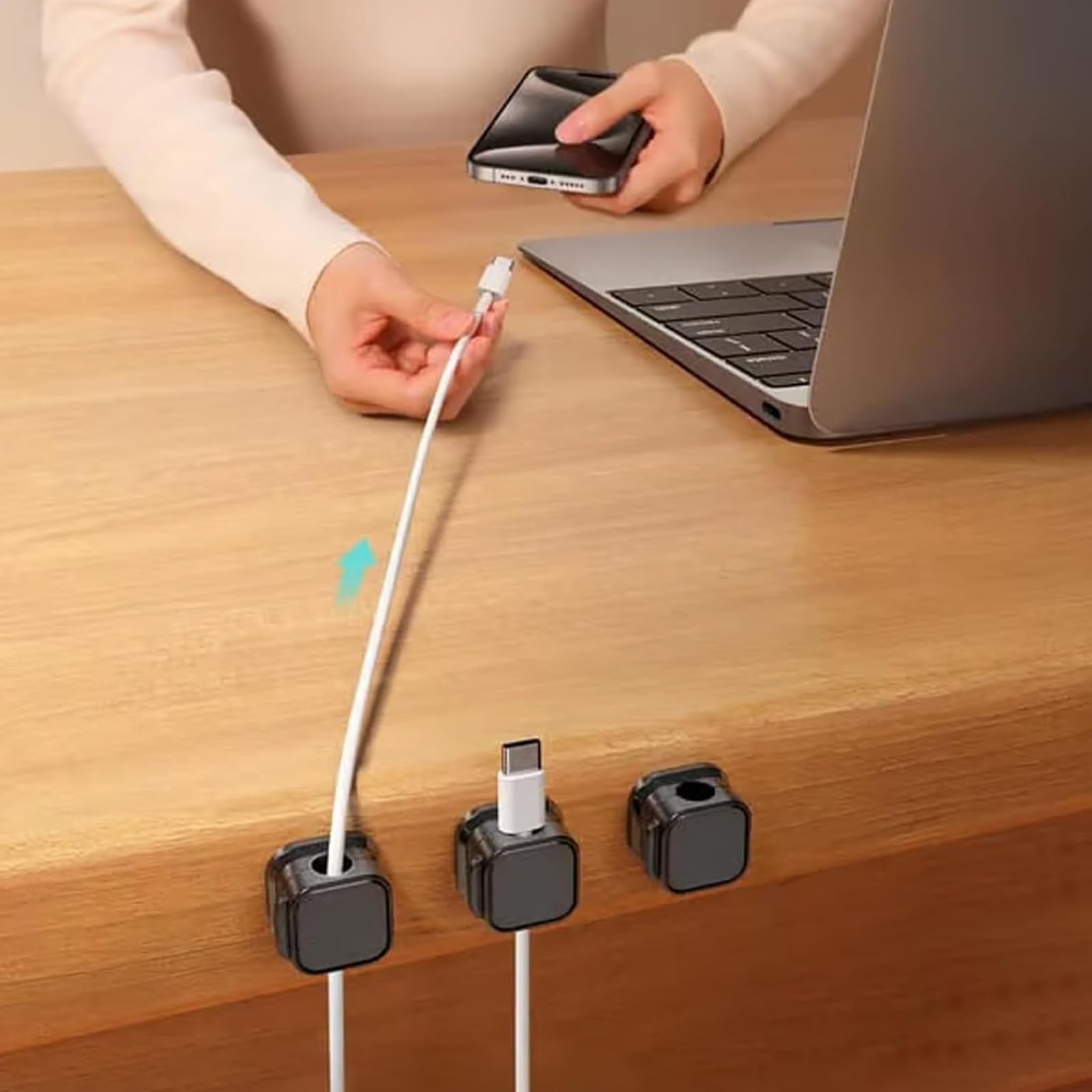 Magnetic Cable Clips (3Pcs)