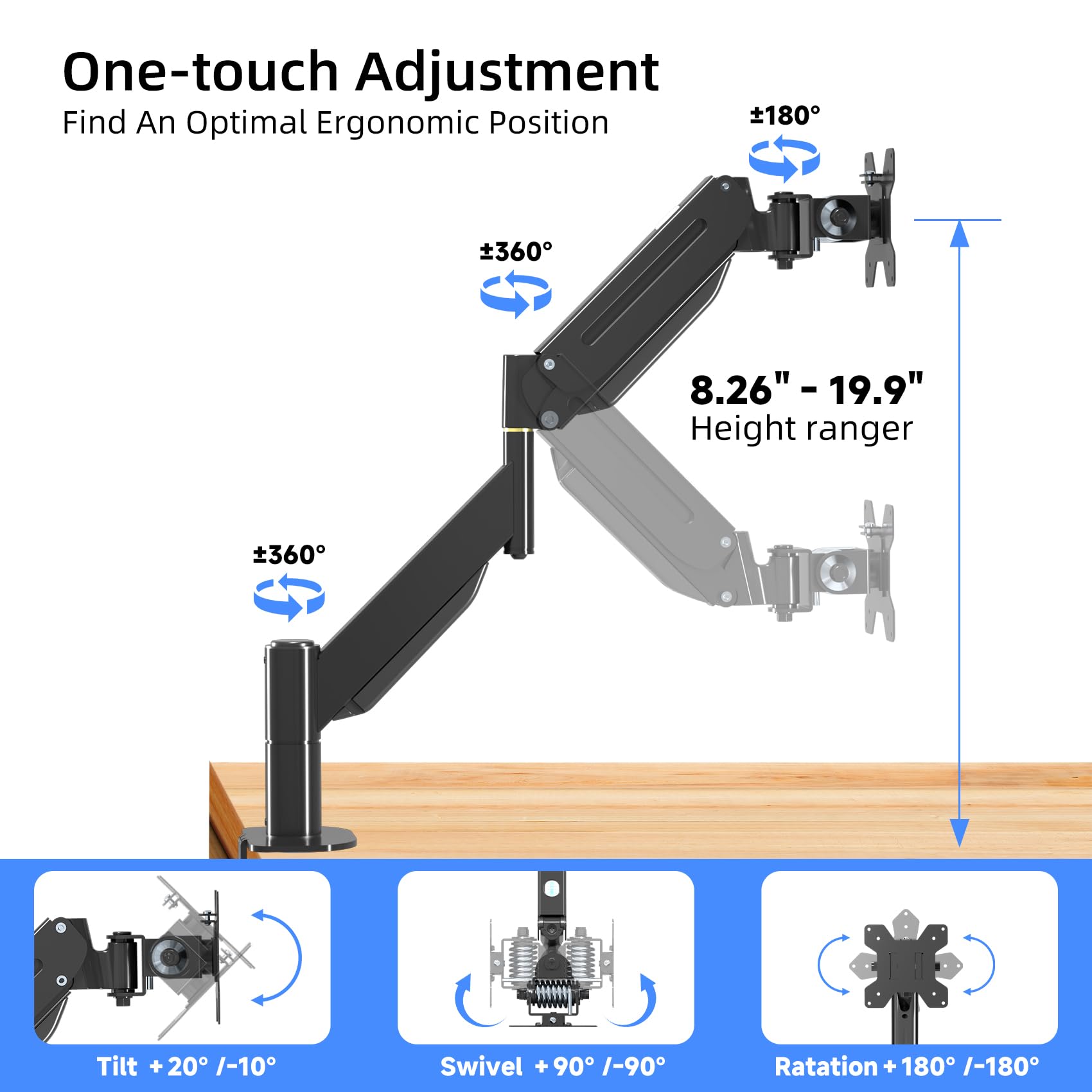 Office Object™ Single Screen Arm