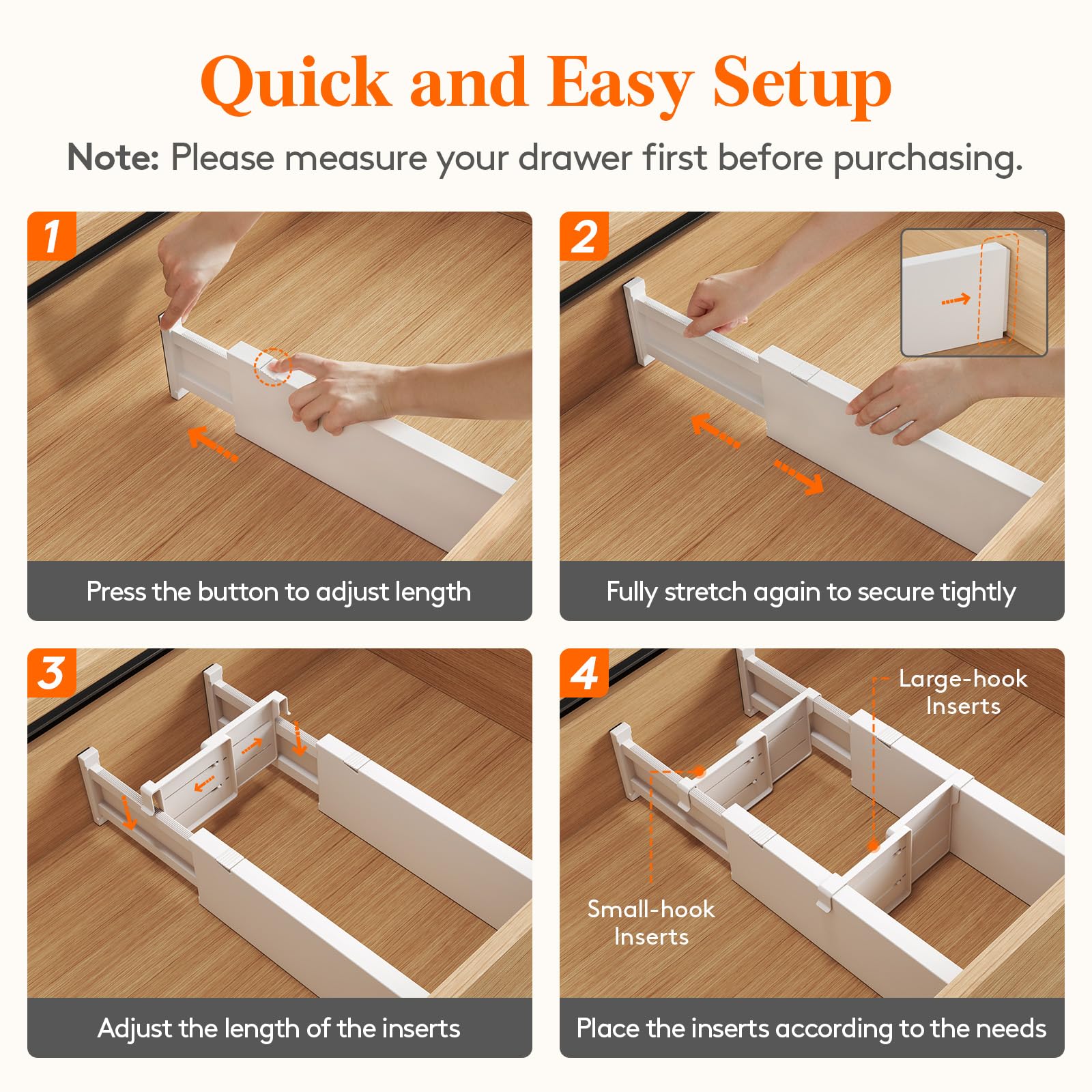 Adjustable Drawer Dividers