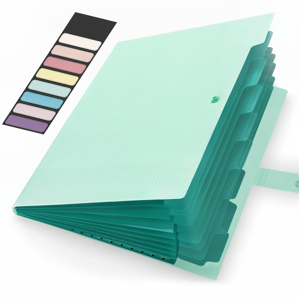Office Object™ Expanding File Folder 5 Pocket Organizer