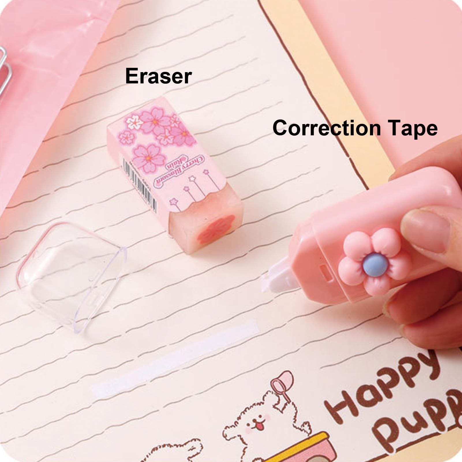 Office Object™ Kawaii Cat Paw 7-Piece Stationery Set