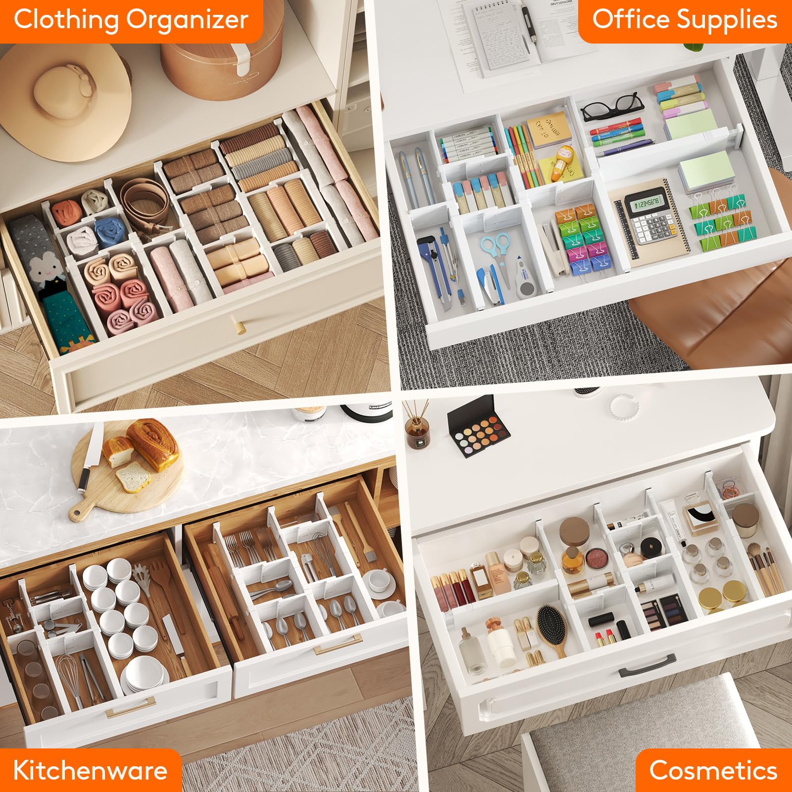 Adjustable Drawer Dividers