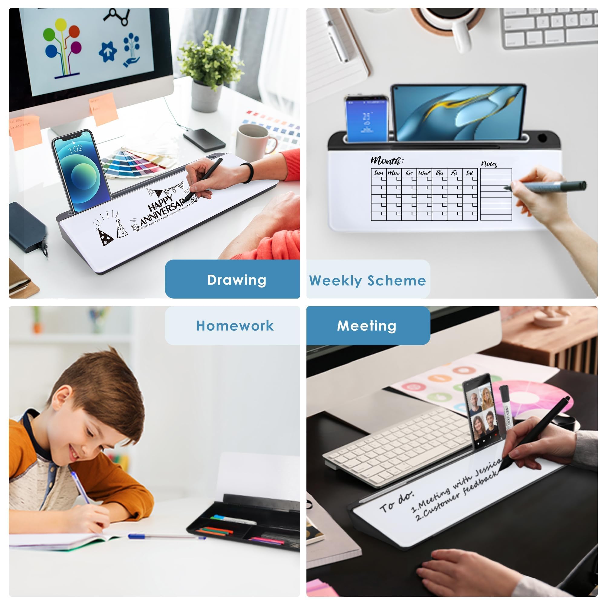 Glass Memo Desk Pad