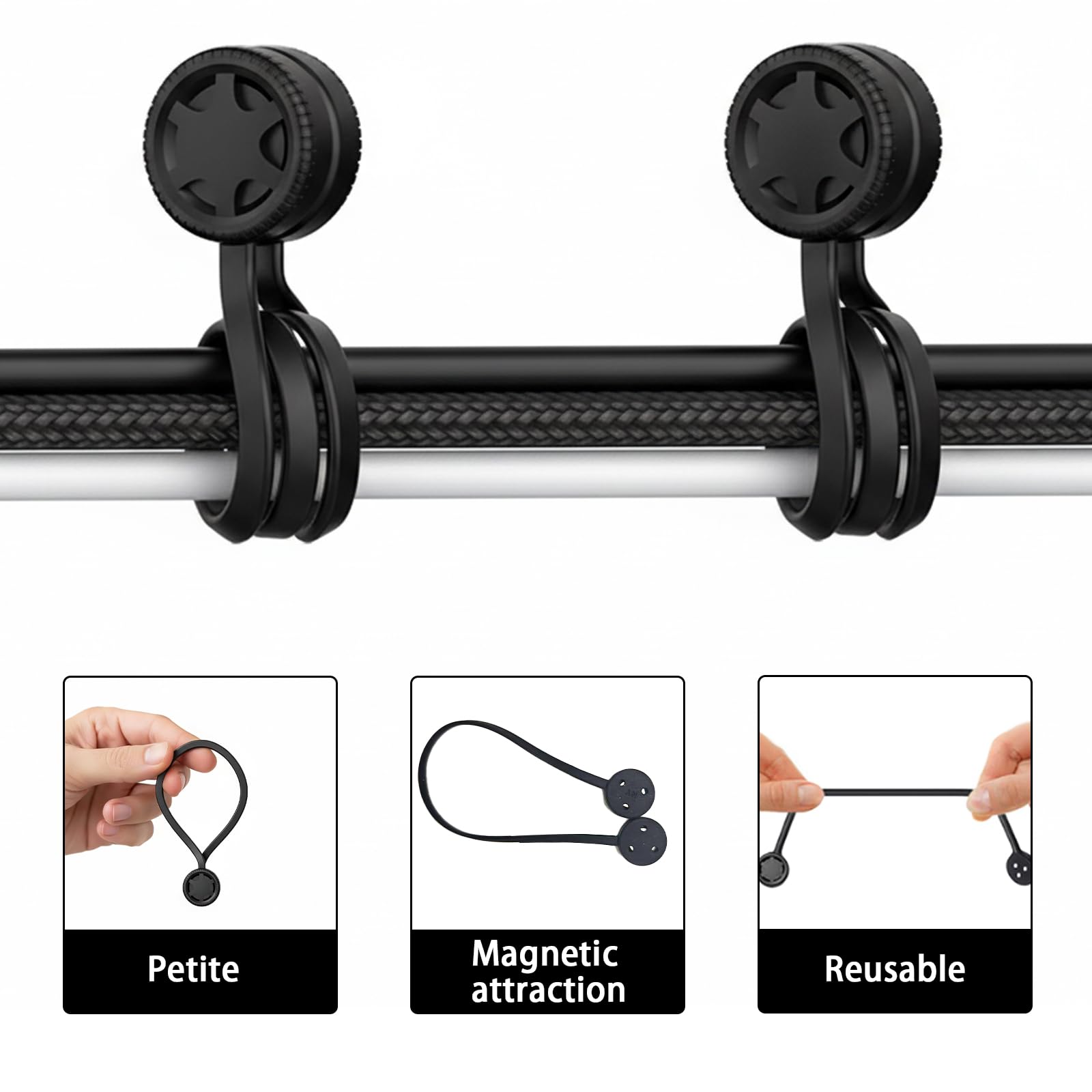 Magnetic Cable Ties (3Pcs)