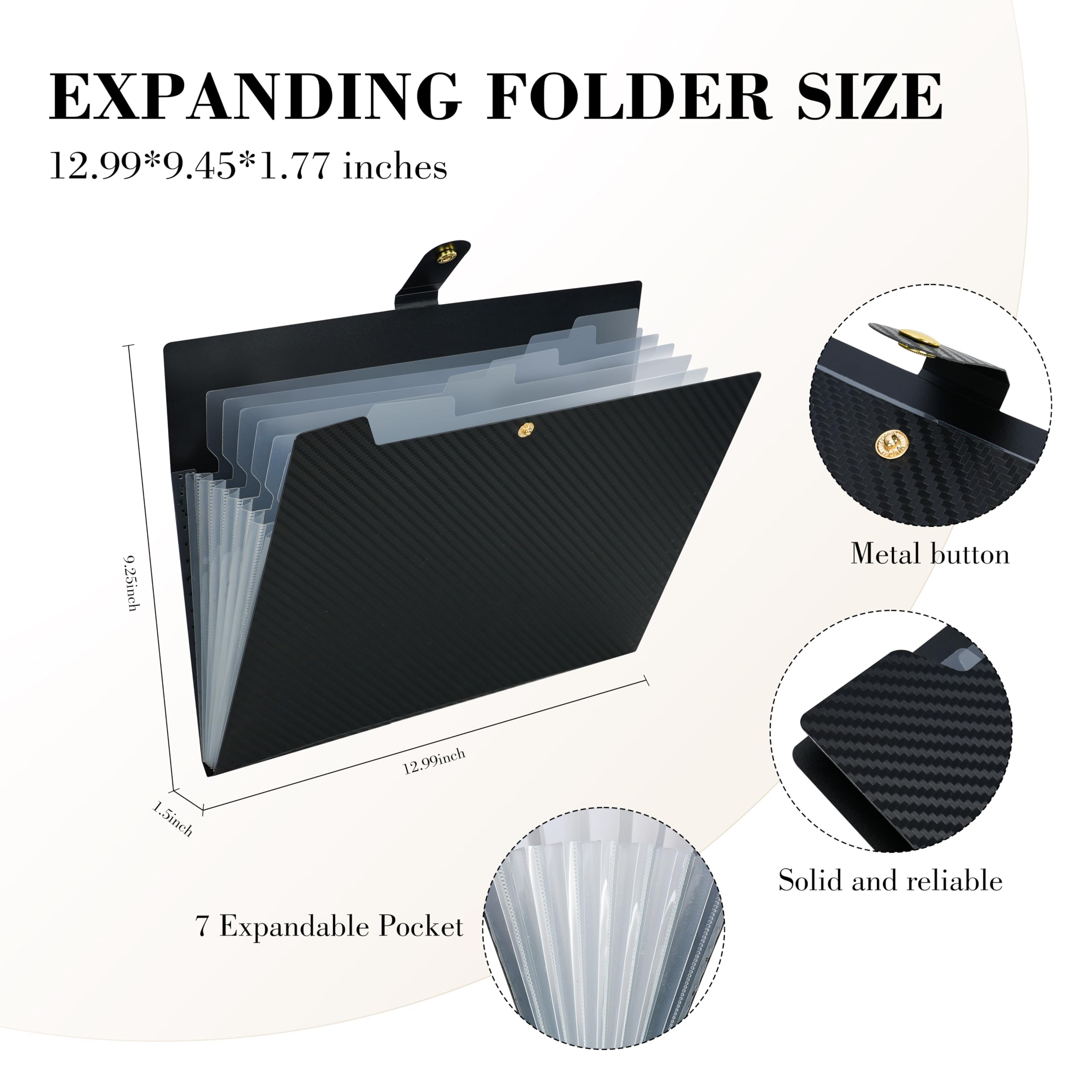Office Object™ Expanding File Folder 5 Pocket Organizer