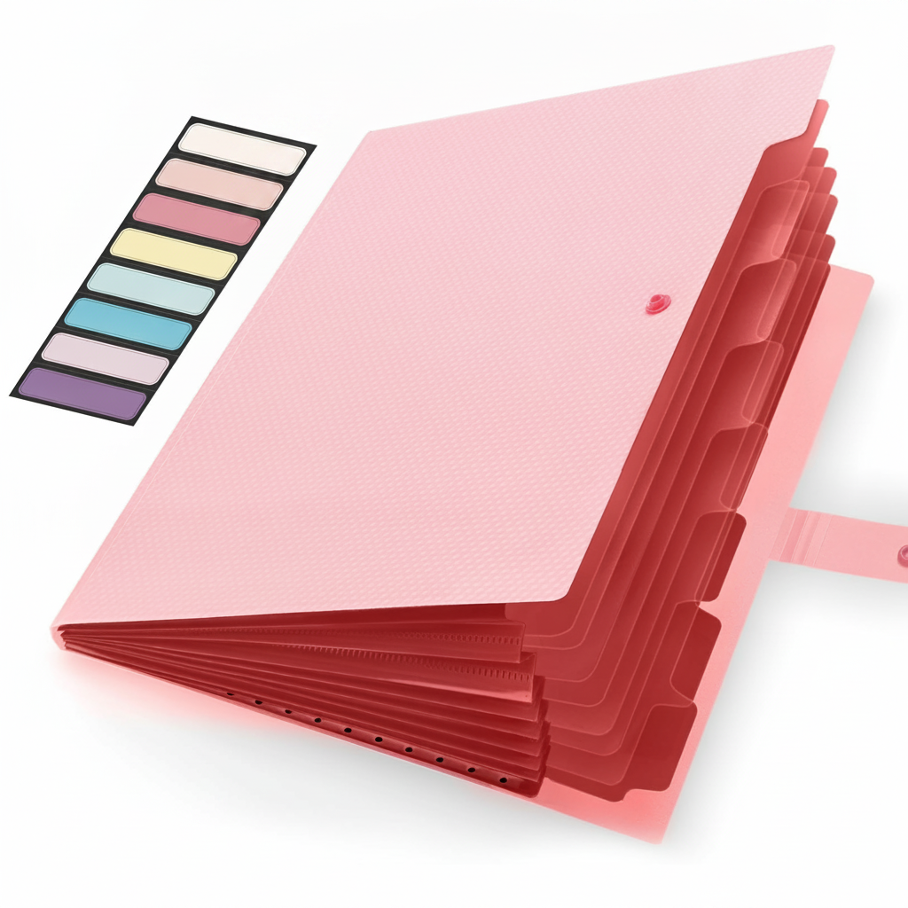 Office Object™ Expanding File Folder 5 Pocket Organizer