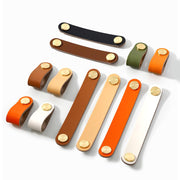 Luxury Leather Cabinet Drawer Pulls (4Pcs)