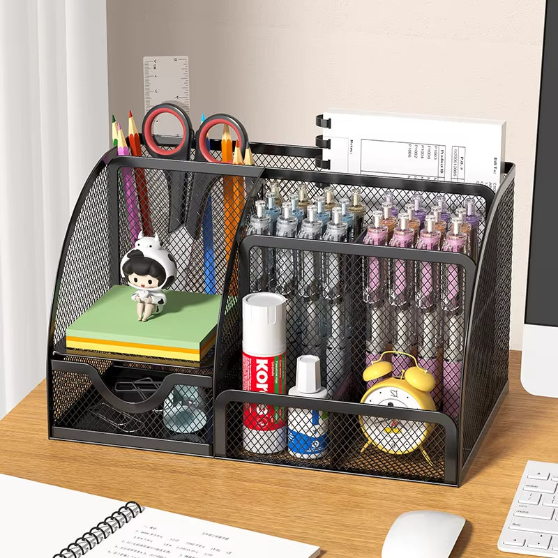 7 Grid Clear Acrylic Desk Organizer