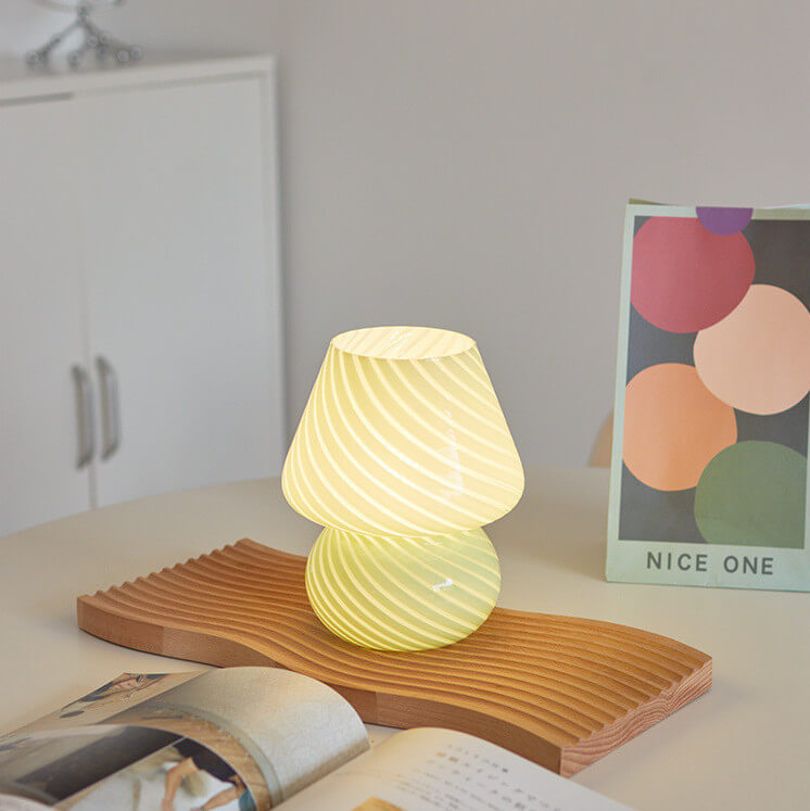 Mushroom Glass Lamp