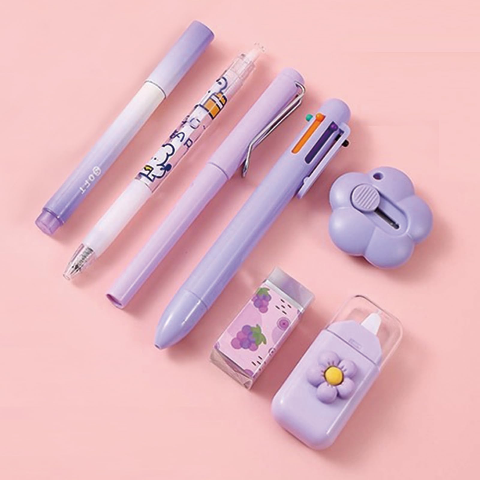 Office Object™ Kawaii Cat Paw 7-Piece Stationery Set