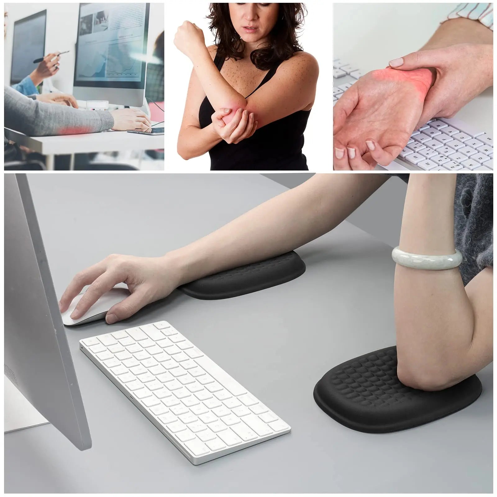 Slumblr® Ergonomic Desk Wrist Rest Pad (2 Pcs) Slumblr