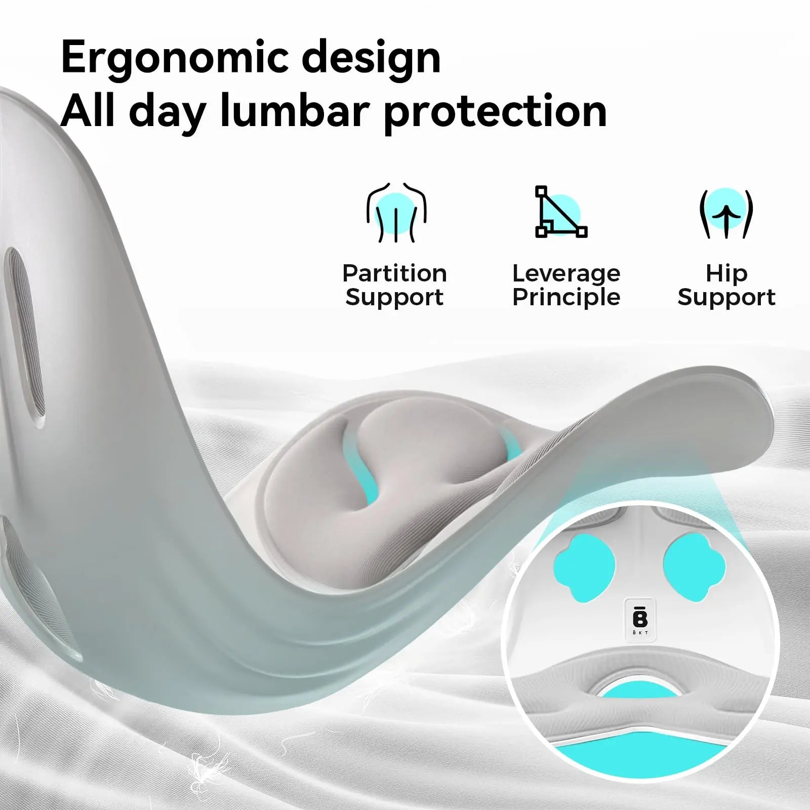 Slumblr® Portable Lumbar Support Office Chair Cushion Slumblr
